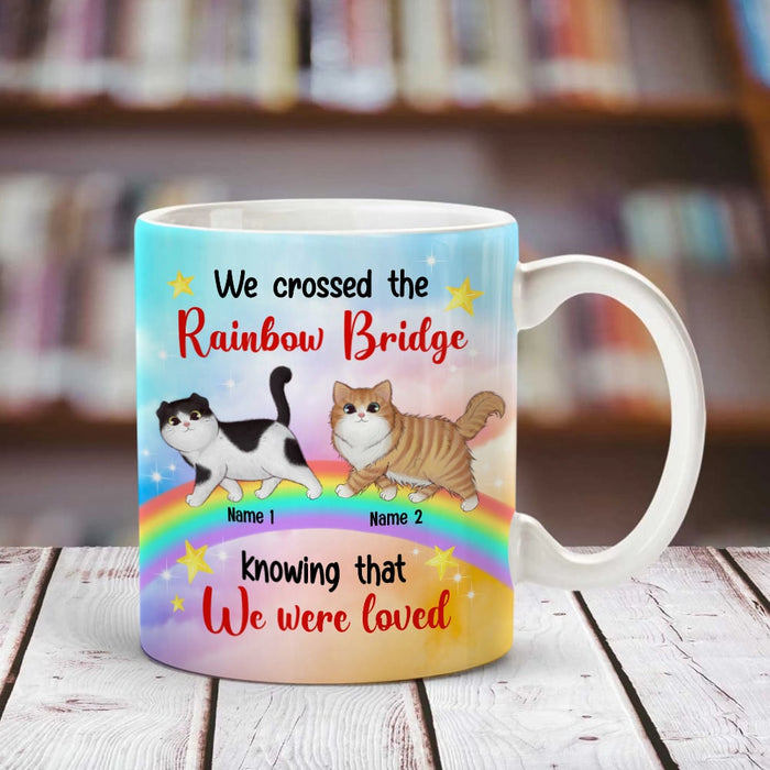 Personalized Cat Rainbow Bridge Christmas Mug SB42 24O53 1