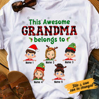 Personalized Grandma Christmas T Shirt SB219 30O53 thumb 1