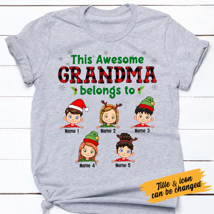 Personalized Grandma Christmas T Shirt SB219 30O53 1