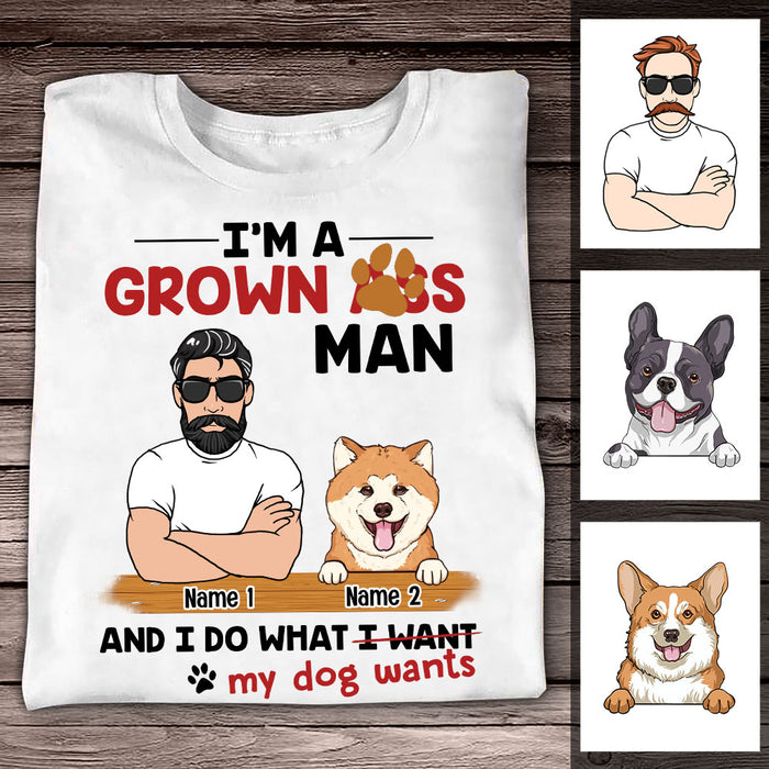 Personalized Dog Dad Do What I Want T Shirt SB218 95O53 1