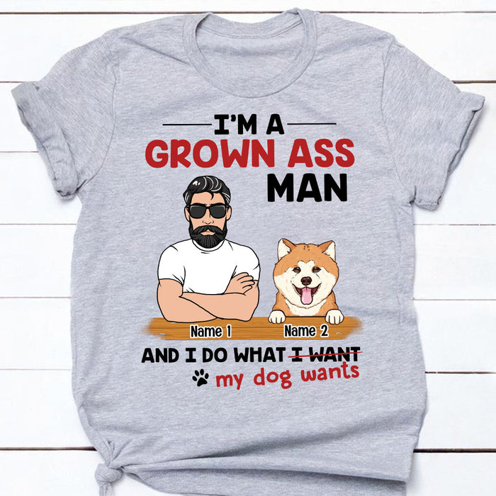 Personalized Dog Dad Do What I Want T Shirt SB218 95O53 1