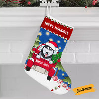 Personalized Dog Red Truck Christmas Stocking SB183 87O53 thumb 1
