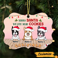 Personalized Sorry Santa I Ate Your Cookies Christmas Dog Benelux Ornament SB201 23O47 thumb 1
