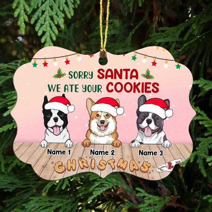 Personalized Sorry Santa I Ate Your Cookies Christmas Dog Benelux Ornament SB201 23O47 1