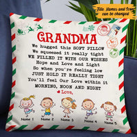 Personalized Mom Grandma Letter Christmas Pillow OB24 95O57 thumb 1