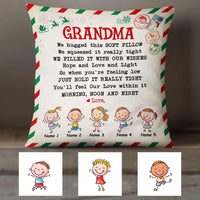 Personalized Mom Grandma Letter Christmas Pillow OB24 95O57 thumb 1