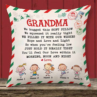Personalized Mom Grandma Letter Christmas Pillow OB24 95O57 thumb 1