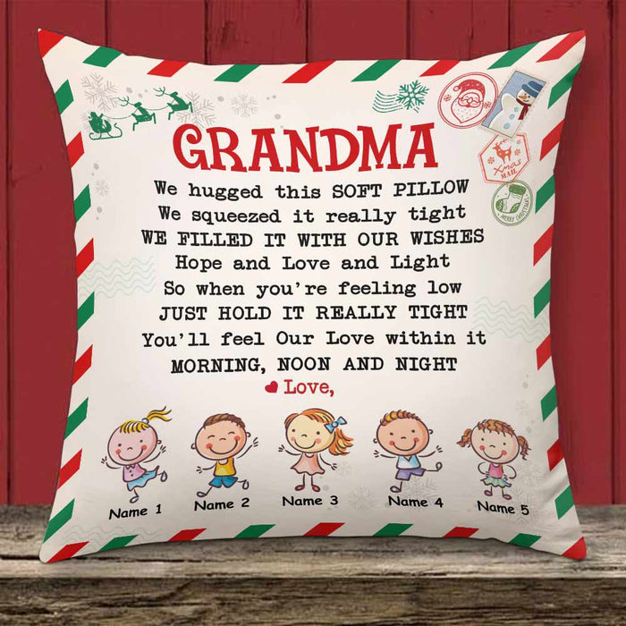 Grandma Postcard - Personalized Pillow (Insert Included) - Christmas G –  Macorner