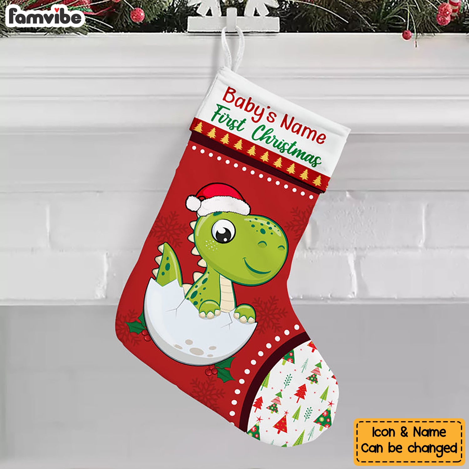 Personalized Baby First Christmas Stocking OB41 87O53