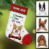 Personalized Dog Nice Naughty Christmas Stocking OB51 95O36 thumb 1