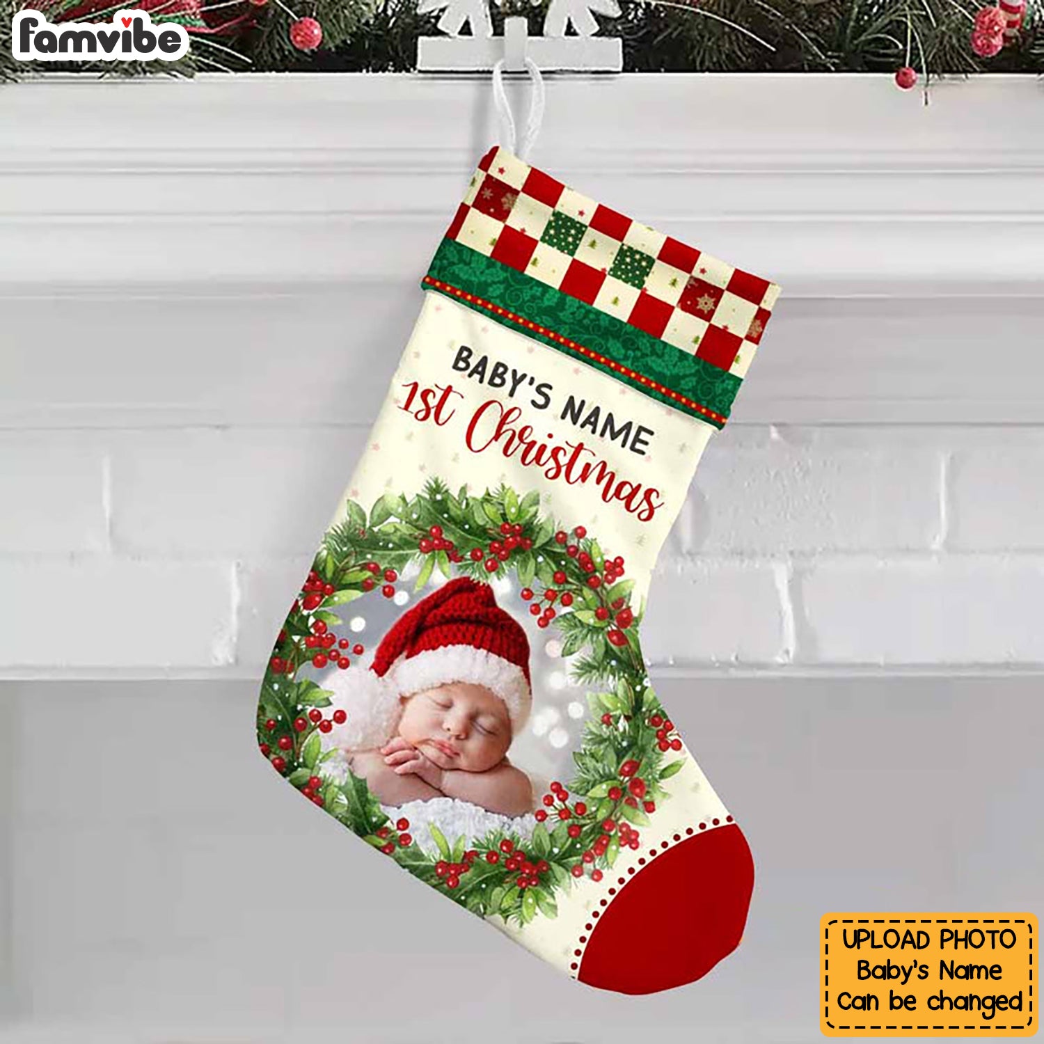 Personalized Baby First Christmas Stocking SB221 87O58