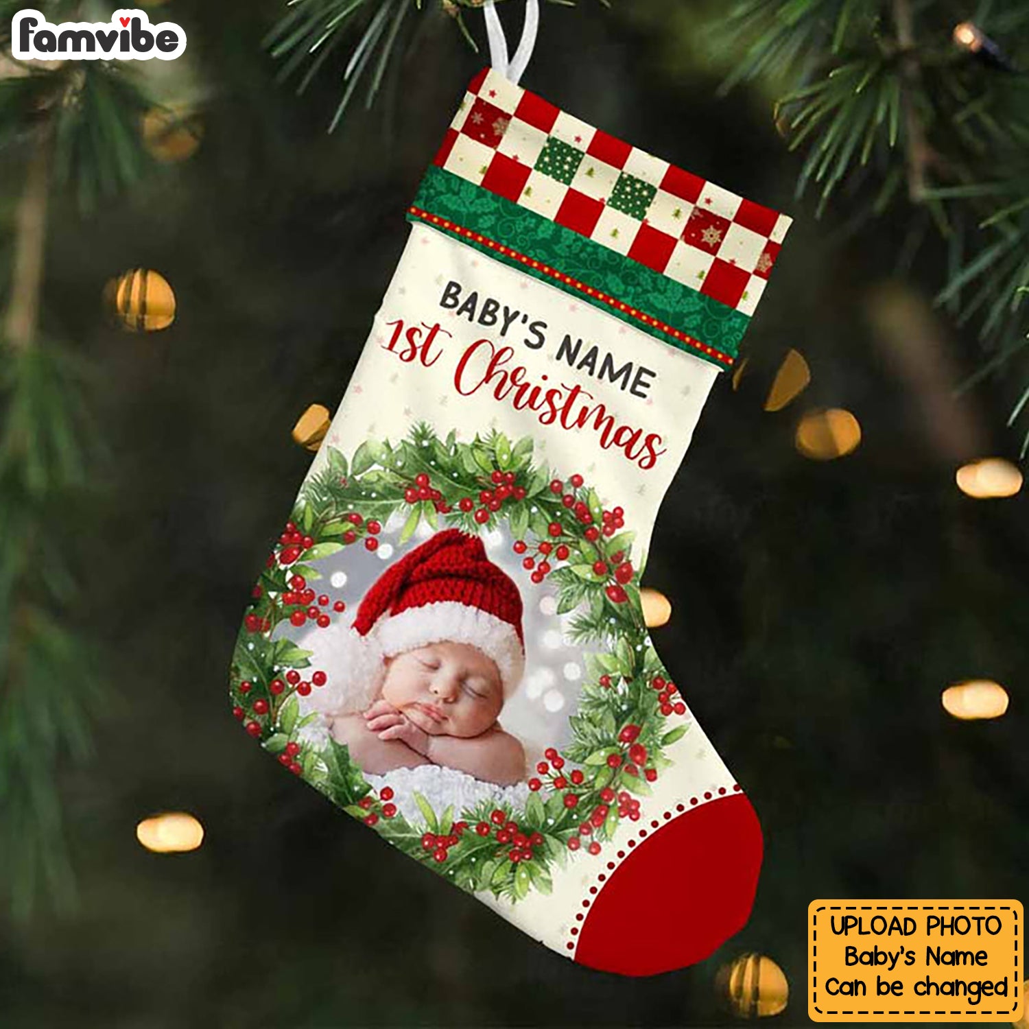 Personalized Baby First Christmas Stocking SB221 87O58