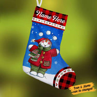 Personalized Christmas Snowman Stocking OB21 24O58 thumb 1