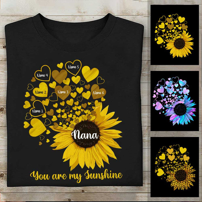 Personalized Mom Grandma Little Sunshine T Shirt SB219 95O34 1
