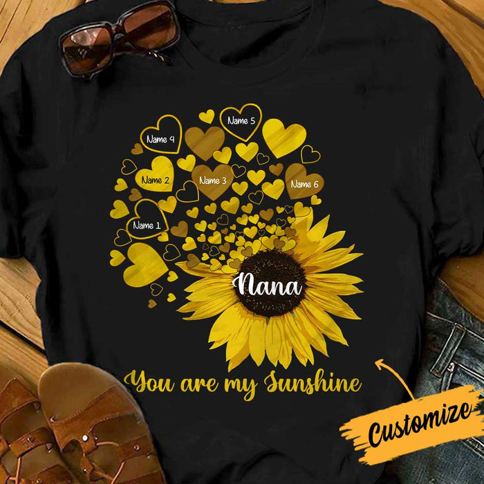 Personalized Mom Grandma Little Sunshine T Shirt SB219 95O34 1