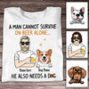 Personalized Dog Dad T Shirt SB215 30O34 1