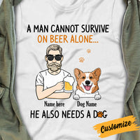 Personalized Dog Dad T Shirt SB215 30O34 thumb 1