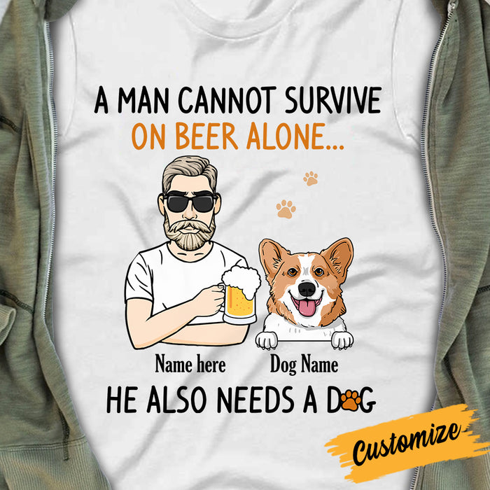 Personalized Dog Dad T Shirt SB215 30O34 1