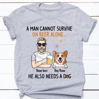 Personalized Dog Dad T Shirt SB215 30O34 thumb 1