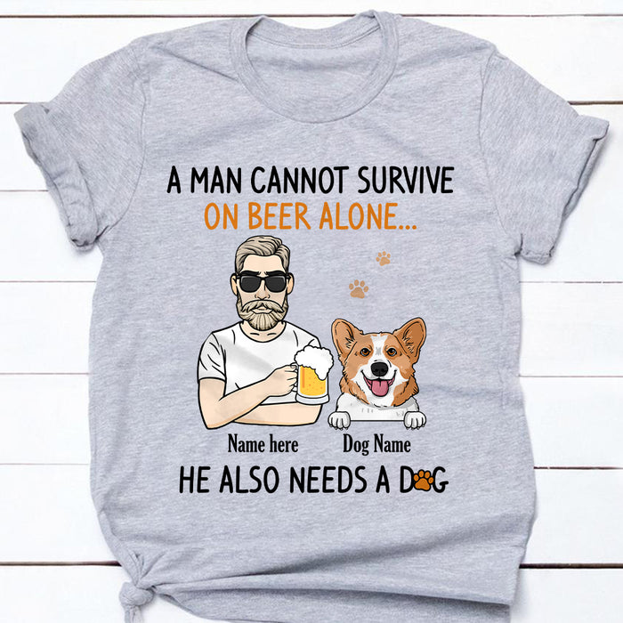 Personalized Dog Dad T Shirt SB215 30O34 1