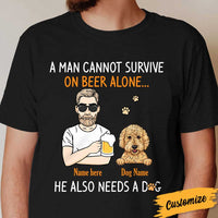 Personalized Dog Dad T Shirt SB216 30O34 thumb 1