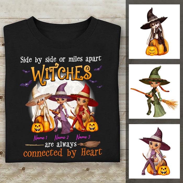 Personalized Fall Halloween Witch Friends T Shirt SB212 24O36 1