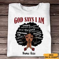 Personalized God Says BWA T Shirt SB2110 85O57 thumb 1