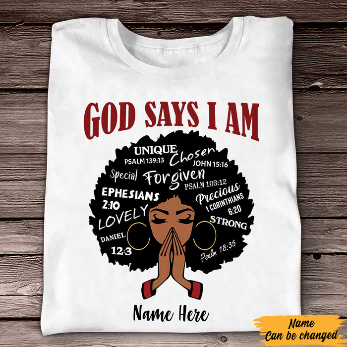 Personalized God Says BWA T Shirt SB2110 85O57 1