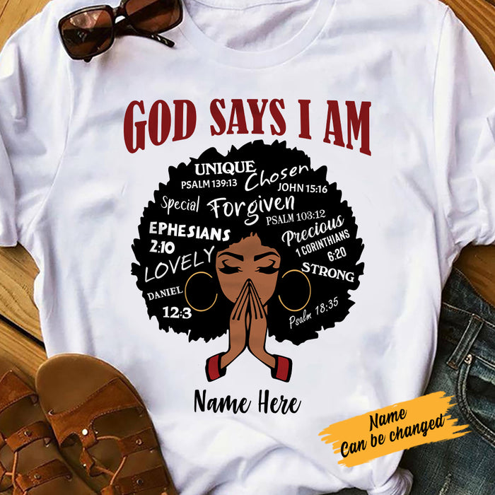 Personalized God Says BWA T Shirt SB2110 85O57 1