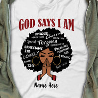 Personalized God Says BWA T Shirt SB2110 85O57 thumb 1