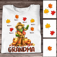 Personalized Fall Halloween Mom Grandma T Shirt SB211 24O58 thumb 1