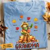 Personalized Fall Halloween Mom Grandma T Shirt SB211 24O58 1