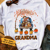 Personalized Mom Grandma Pumpkins Fall Halloween T Shirt SB217 95O36 thumb 1
