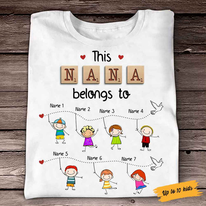 Personalized Nana Grandma T Shirt SB218 30O58 1