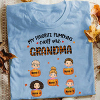 Personalized Pumpkins Grandma Fall Halloween T Shirt SB211 22O57 thumb 1