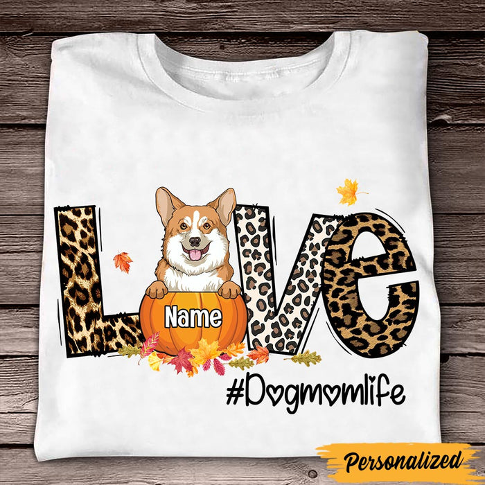 Personalized Dog Mom Fall T Shirt SB222 26O47 1