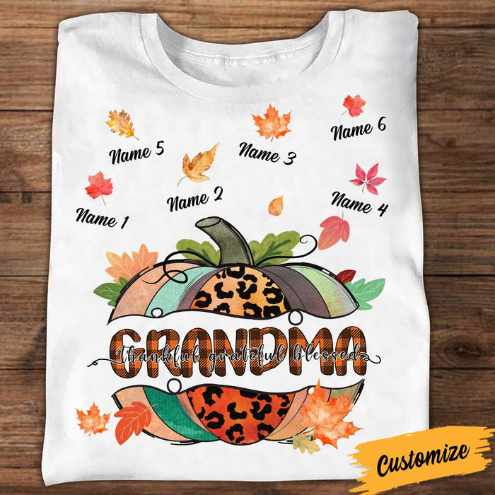 Personalized Mom Grandma Fall T Shirt SB221 95O34 1
