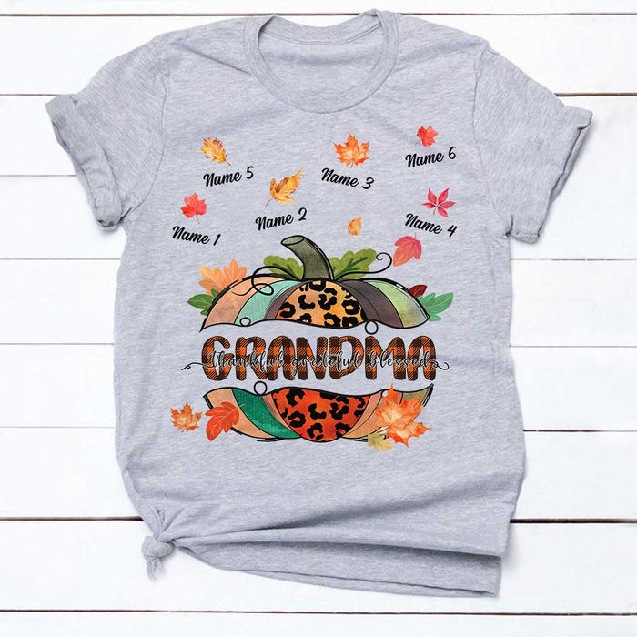 Personalized Mom Grandma Fall T Shirt SB221 95O34 1