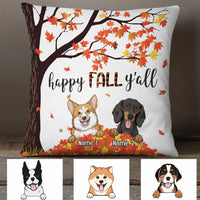 Personalized Dog Happy Fall Halloween Pillow SB221 85O34 thumb 1