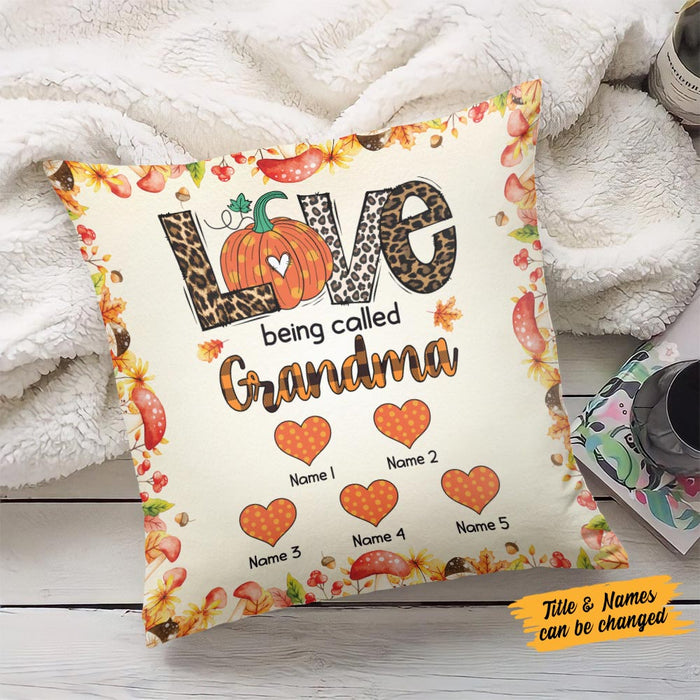 Personalized Mom Grandma Fall Halloween Pillow SB231 26O36 (Insert Included) 1