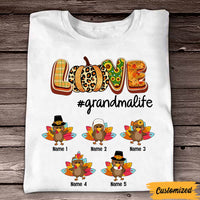 Personalized Fall Halloween Turkey Mom Grandma T Shirt SB222 24O57 thumb 1
