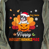 Personalized Dog HalloThanksMas Fall Halloween T Shirt SB231 95O34 thumb 1