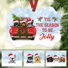 Personalized Dog Red Truck Jolly Christmas MDF Benelux Ornament SOB191 87O58 1
