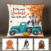 Personalized Dog Jesus Fall Halloween Pillow SB232 95O58 (Insert Included) thumb 1
