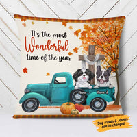 Personalized Dog Jesus Fall Halloween Pillow SB232 95O58 (Insert Included) thumb 1