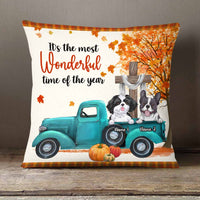 Personalized Dog Jesus Fall Halloween Pillow SB232 95O58 (Insert Included) thumb 1