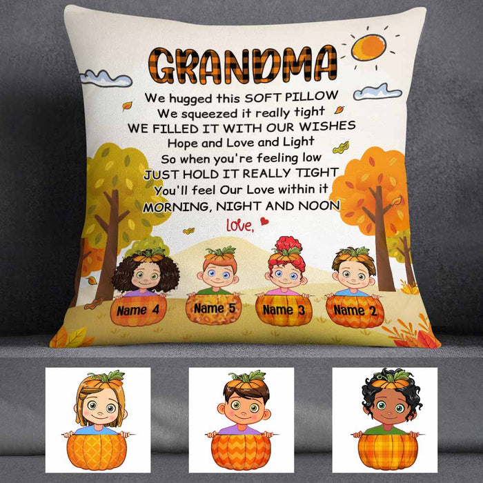 Personalized Mom Grandma Fall Pillow SB231 30O57 (Insert Included) 1