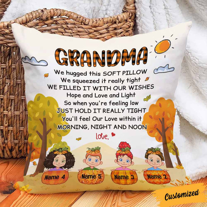 Personalized Mom Grandma Fall Pillow SB231 30O57 (Insert Included) 1
