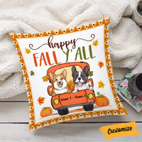 Personalized Dog Mom Fall Yall Pillow SB232 87O53 (Insert Included) thumb 1
