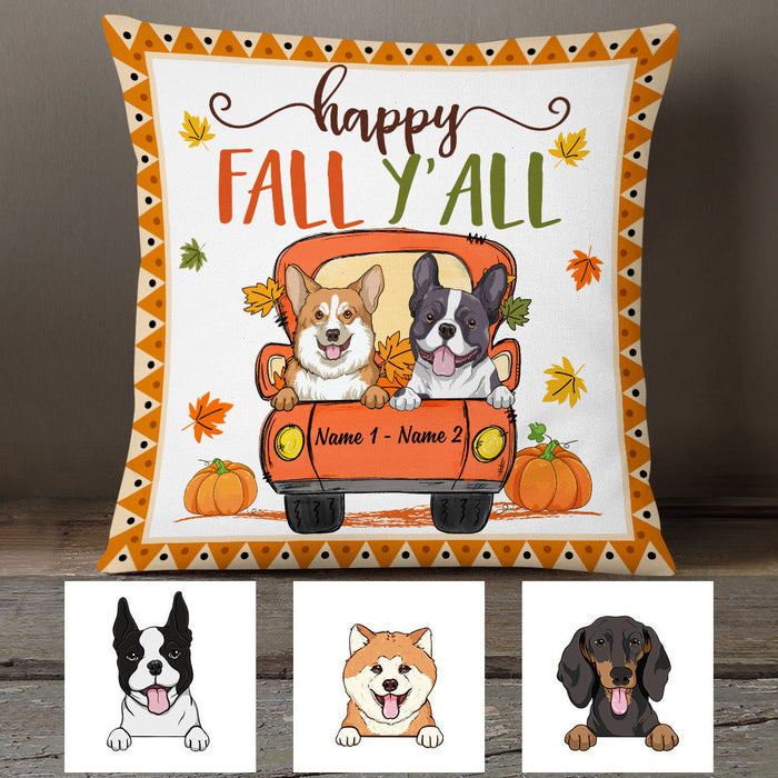 Personalized Dog Mom Fall Yall Pillow SB232 87O53 (Insert Included) 1